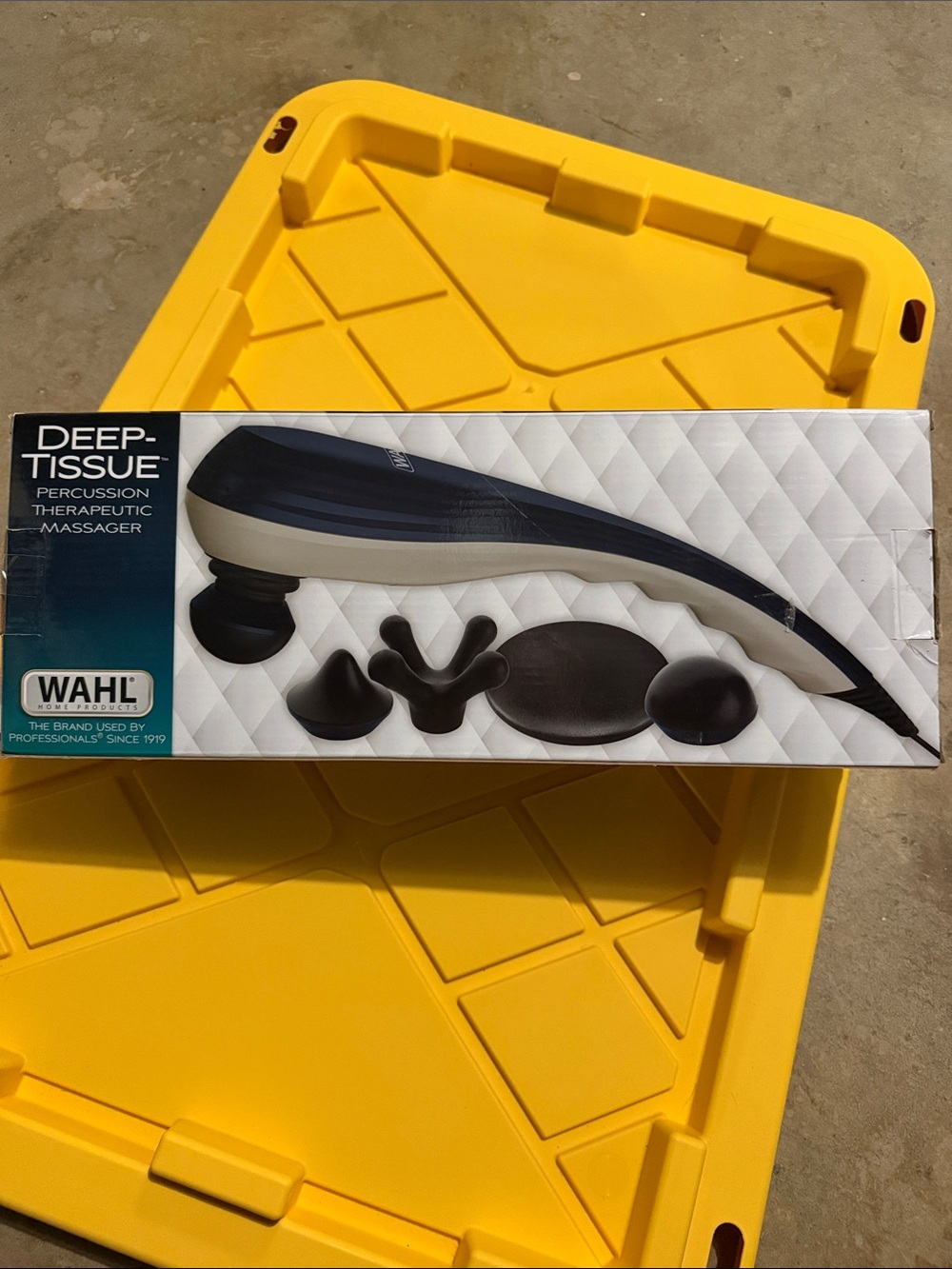 Wahl Deep-Tissue Percussion Massager - Navy Blue & White